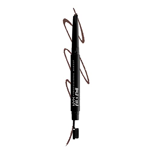 NYX PROFESSIONAL MAKEUP Fill and Fluff Eyebrow Pomade Pencil, Chocolate