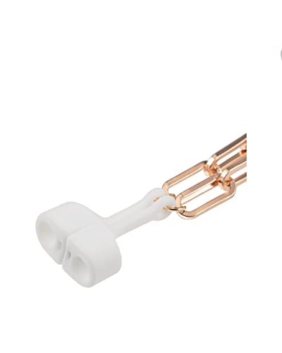 Anne Klein Apple AirPods Paperclip Chain Necklace