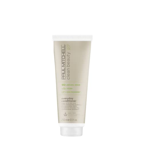 Paul Mitchell Clean Beauty Everyday Conditioner, Ultra-Rich Formula, Improves Elasticity, For All Hair Types, 8.5 fl. oz.