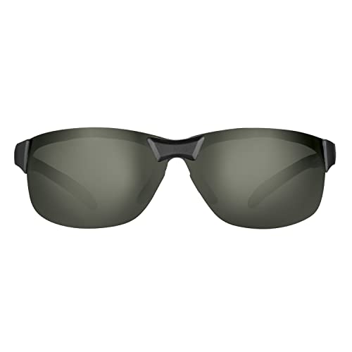Flying Fisherman 7812BS Sunglass, Matte Black Frames/Smoke Lenses