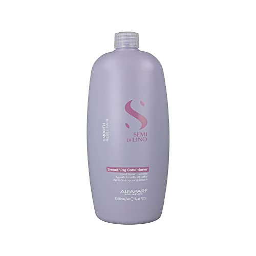 Alfaparf Milano Semi Di Lino Smooth Conditioner for Frizzy and Rebel Hair - Detangles Hair - Controls Frizz - Straightens and Hydrates Unruly Hair, 33.8 fl. oz.