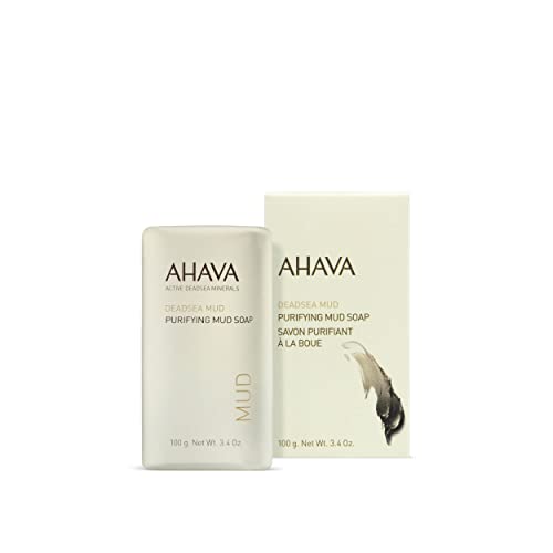 AHAVA Dead Sea Purifying Mud Soap, 3.4 oz