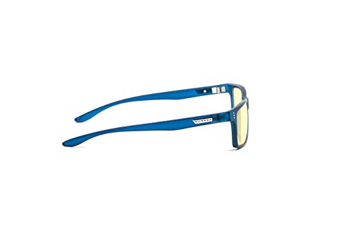 GUNNAR - Premium Gaming and Computer Glasses for Kids (age 12+) - Blocks 65% Blue Light - Cruz, Navy, Amber Tint