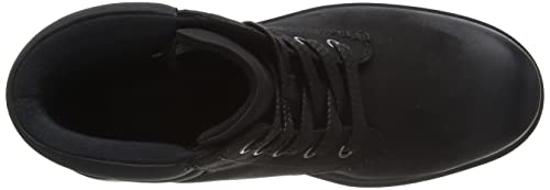 UGG Women's Harrison LACE Fashion Boot, Black Leather, 10