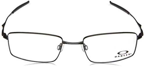 Oakley Men's Ox3136 Top Spinner 4b Rectangular Prescription Eyewear Frames, Polished Black/Demo Lens, 53 mm