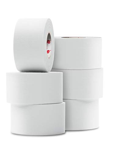 MUELLER Athletic Tape, 1.5' x 10yd Roll, White, 6 Pack