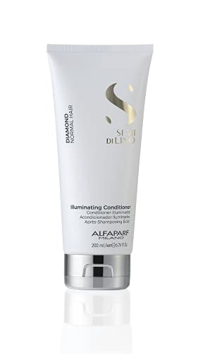 Alfaparf Milano Semi Di Lino Diamond Shine Illuminating Hair Conditioner - Sulfate Free - For Normal Hair - Safe on Color Treated Hair - Paraben and Paraffin Free - Professional Salon Quality