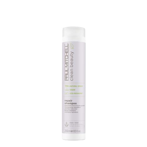 Paul Mitchell Clean Beauty Repair Shampoo, Strengthens and Protects, For Damaged, Brittle Hair, 8.5 fl. oz.