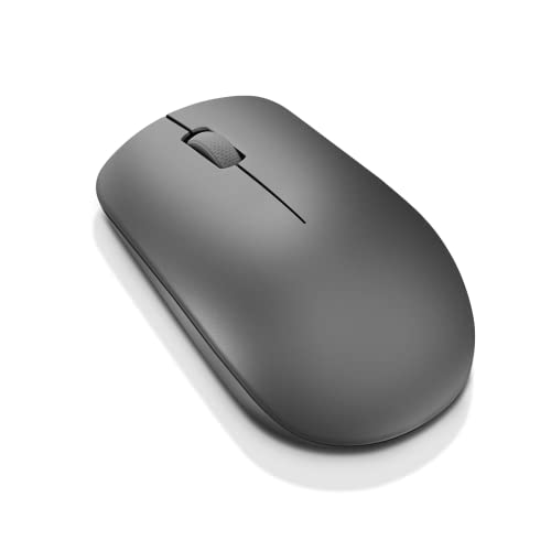Lenovo 530 Full Size Wireless Computer Mouse for PC, Laptop, Computer with Windows - 2.4 GHz Nano USB Receiver - Ambidextrous Design - 12 Months Battery Life - Graphite Grey