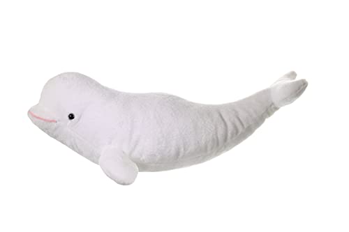 Wild Republic Beluga Whale Plush, Stuffed Animal, Plush Toy, Gifts for Kids, Cuddlekins, 21 inches , White