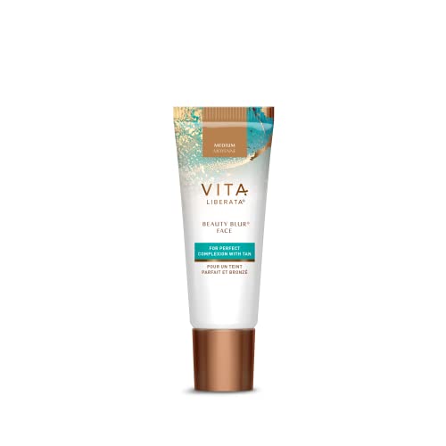 Vita Liberata Beauty Blur Face With Tan, CC Cream, Flawless Complexion, Radiant Glow, Evens Skin Tone, Full Coverage Foundation, Hydrating and Customizable 1.01 fl oz NEW PACKAGING
