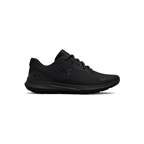 Under Armour Men's Surge 3 Road Running Shoe, Black (002)/Black, 12.5