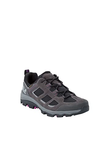Jack Wolfskin Women's Vojo 3 Texapore Low W Hiking Boot, Dark Steel/Purple, 7.5