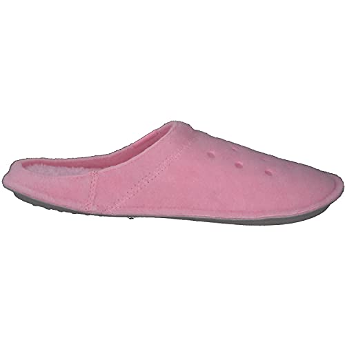 Crocs Unisex Men's and Women's Classic Fuzzy Slipper, Ballerina Pink/Ballerina Pink, 5 US