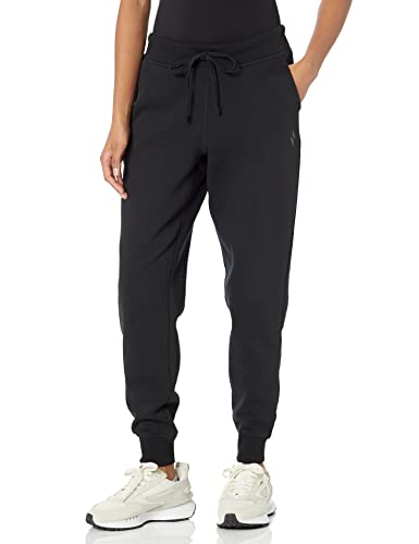 Skechers womens Diamond Logo Jogger Sweatpants, Bold Black, Large US