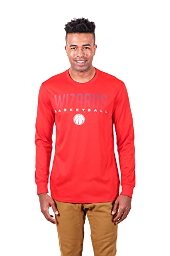 Ultra Game -NBA Men's Active Long Sleeve Pullover T-Shirt