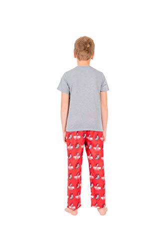 NBA Portland Trail Blazers Boston Celtics Boys 2 Piece Pjs Lounge Pants and Tee Set, Red, 8