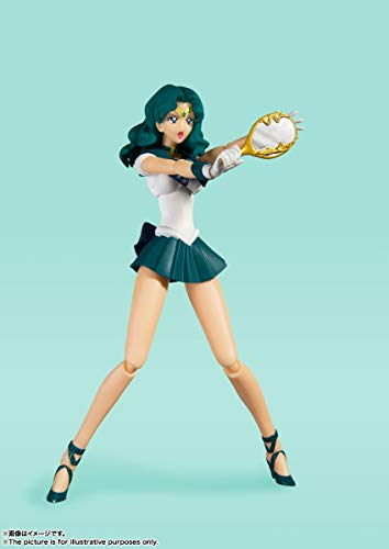 TAMASHII NATIONS Sailor Neptune-Animation Color Edition Pretty Guardian Sailor Moon, Bandai Spirits S.H.Figuarts (BAS61281)