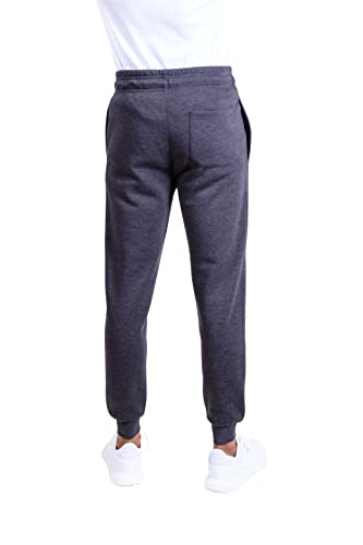 Ultra Game NBA Men's Soft Fleece Active Jogger Sweatpants Heather Charcoal18 Large