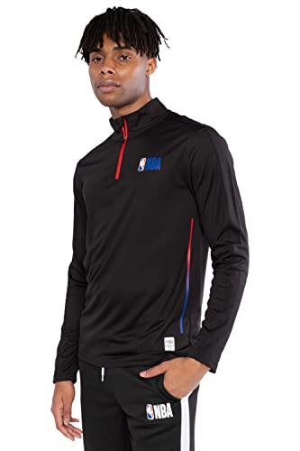 NBA Men's Long Sleeve Active Quarter Zip Pullover T-Shirt