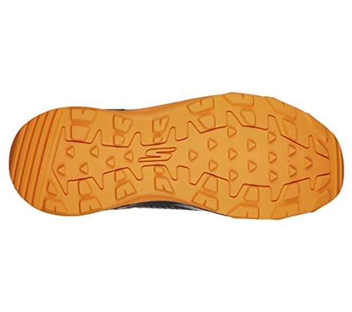 Skechers Men's GOrun Altitude-Trail Running Walking Hiking Shoe with Air Cooled Foam Sneaker, Charcoal/Orange, 11.5