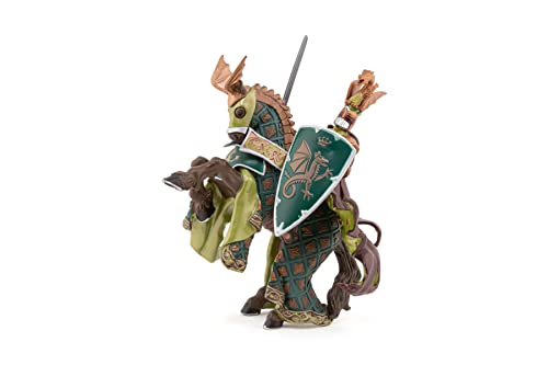 Papo Weapon Master Dragon Horse Toy, Green/Gold