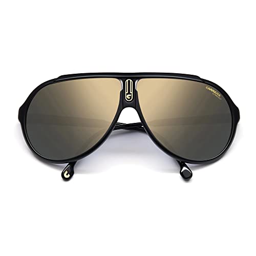 Carrera Unisex Sunglass Style Endurance65/N Pilot, Matte Black/Grey Gold Mirrored, 63mm, 10mm