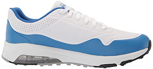 Skechers Men's Go Skech-Air Dos Relaxed Fit Golf Shoe, White/Blue, 11