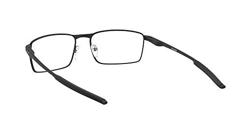 Oakley Men's Ox3227 Fuller Rectangular Prescription Eyeglass Frames, Satin Black/Demo Lens, 53 mm