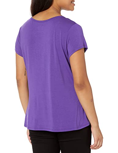 Ultra Game -NBA Los Angeles Lakers Womens Box Out Varsity Stripe Tee Shirt, Team Color, Medium