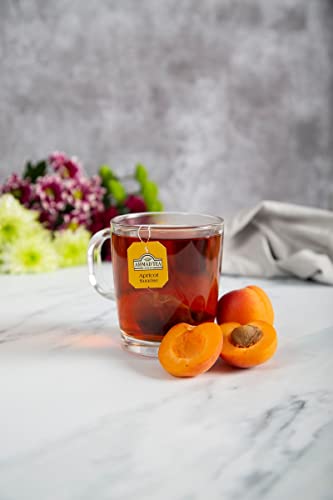Ahmad Tea Black Tea, Apricot Sunrise Teabags, 20 ct (Pack of 6) - Caffeinated and Sugar-Free