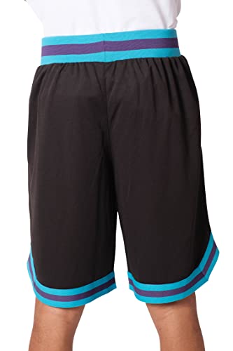 Ultra Game NBA Charlotte Hornets Mens Woven Basketball Shorts, Team Color, Medium