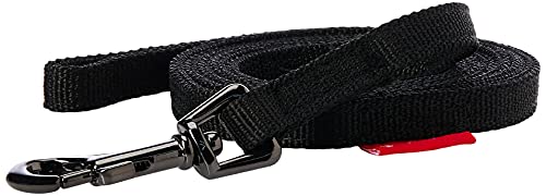 Puppia Two Tone Dog Lead Strong Durable Comfortable Grip Walking Training Leash for Small and Medium Dog, Black, Small