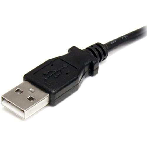 StarTech.com 3 ft. (0.9 m) USB to Type H Barrel 5V DC Power Cable - USB to 3.4mm Power Cable - 5V DC Type H - Black - Bluetooth Charger (USB2TYPEH)