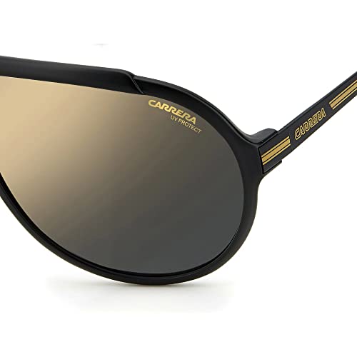 Carrera Unisex Sunglass Style Endurance65/N Pilot, Matte Black/Grey Gold Mirrored, 63mm, 10mm