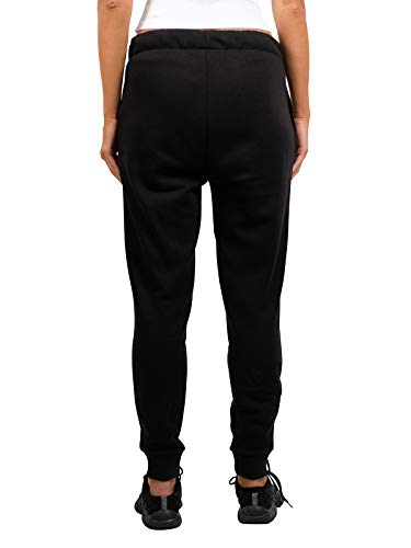 Ultra Game NBA Chicago Bulls Womens Jogger Pants Active Basic Fleece Sweatpants , Black, Medium