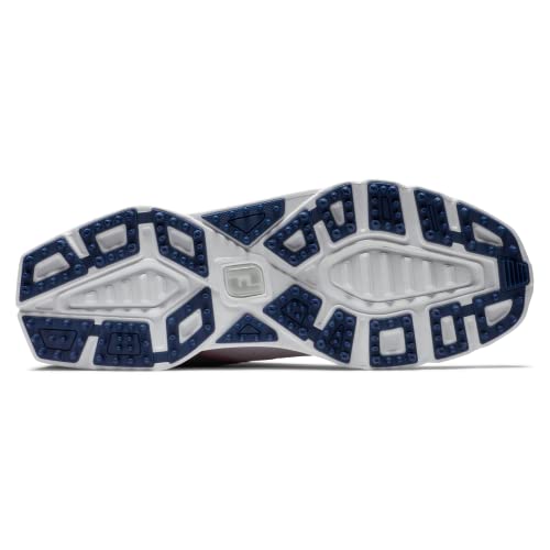 FootJoy Women's Pro|SL Sport Golf Shoe, White/Navy/Pink, 9