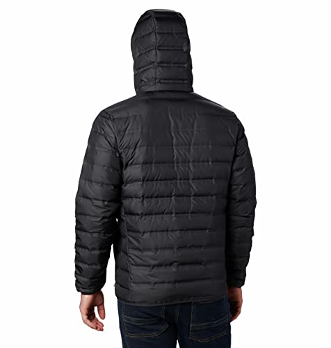 Columbia Men's Lake 22 Down Hooded Jacket, Black, Small