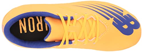 New Balance Boy's Furon V6+ Dispatch Junior FG Soccer Shoe, Impulse/Vibrant Orange, 1.5 Little Kid
