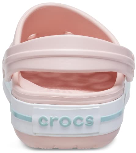 Crocs Unisex Crockband Clogs, Pink Rose, 15 US Women