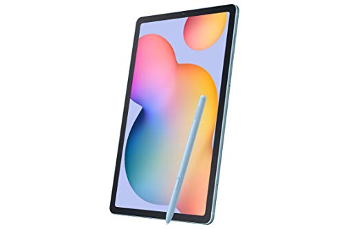 SAMSUNG Galaxy Tab S6 Lite 10.4' 128GB Android Tablet w/ Long Lasting Battery, S Pen Included, Slim Metal Design, AKG Dual Speakers, US Version, Angora Blue