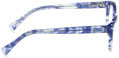 Ralph by Ralph Lauren Women's RA7116 Butterfly Prescription Eyewear Frames, Shiny Spotted Violet Havana/Demo Lens, 52 mm