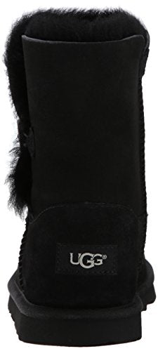 UGG unisex child Bailey Button Ii Boot, Black, 3 Little Kid US