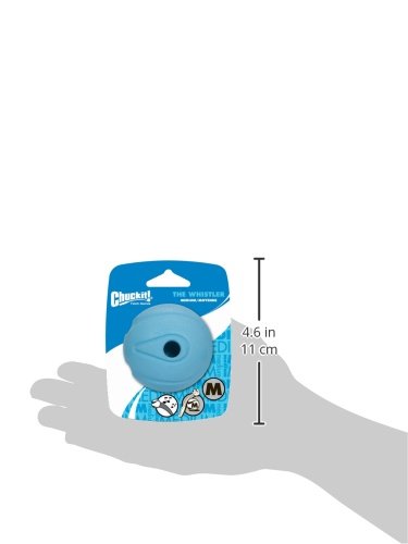 Chuckit The Whistler Ball Dog Toy, Medium (2.5 Inch Diameter) for Dogs 20-60 lbs, Pack of 1
