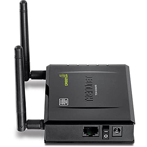 TRENDnet Wireless N300 2T2R Detachable antennas, Access Point, 2.4Ghz 300Mbps, 802.11b/g/n, AP/WDS/Client/Bridge, 2x2 dBi, TEW-638APB Black