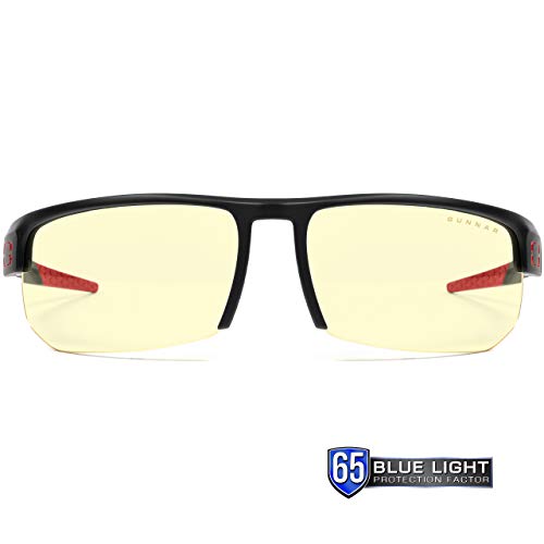 Gaming Glasses | Blue Light Blocking Glasses | Torpedo 360/Onyx by GUNNAR | 65% Blue Light Protection and Sun Lens, 100% UV Light, Anti-Reflective To Protect and Reduce Eye Strain and Dryness