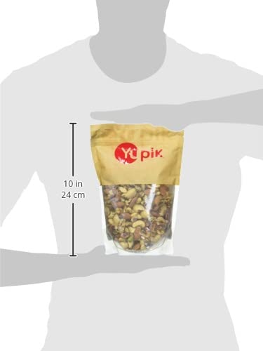 Yupik Raw Mix Nuts, 1 lb, Premium Natural Mixed Nuts with Almonds, Walnuts, Pistachios, Cashews, and Brazil Nuts, Healthy Snack,Brown