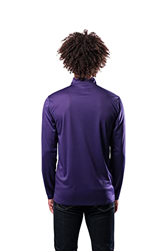 Ultra Game mens Pullover Tee NBA Men s Quarter Zip Poly Knit Long Sleeve Shirt, Team Color, Small US