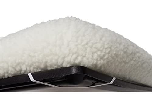 MidWest Bolster Pet Bed for Dogs and Cats22L-Inch White Fleece Dog Bed or Cat Bed w/ Comfortable Bolster | Ideal for XS Dog Breeds and Fits a 22-Inch Dog Crate | Easy Maintenance Machine Wash and Dry | 1-Year Warranty