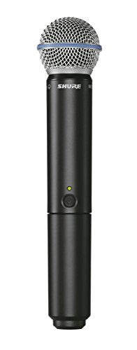 Shure BLX24R/B58 Wireless Microphone System with BLX4R Rack Mount Receiver and BLX2 Handheld Transmitter with BETA 58A Mic Capsule Optimized for Lead Vocal Applications - H9 Band